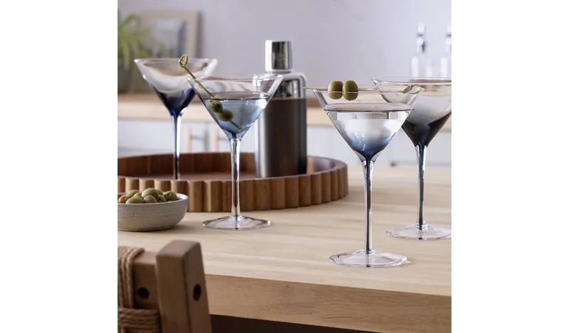 Habitat Stem Set of 4 Martini Glasses