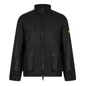 Barbour International Men's Re-Duke Water Resistant Waxed Cotton Long Sleeve Wax Jacket