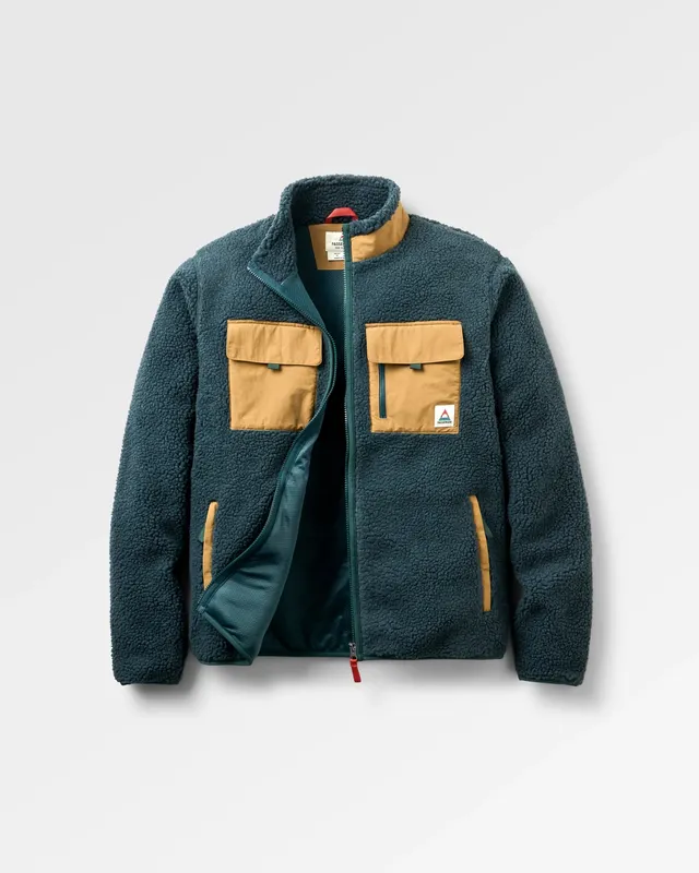 Passenger Clothing Valiant Deep Pile Fleece - Dark Fern