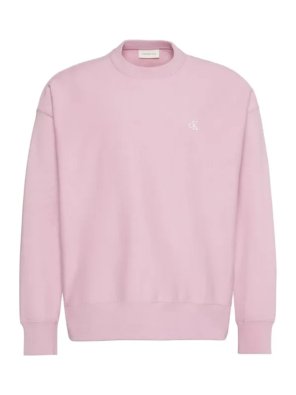 Calvin Klein Premium Terry Cotton Blend Sweatshirt, Orchid Haze