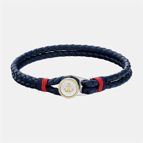 Tommy Hilfiger Men’s Nautical Leather Bracelet