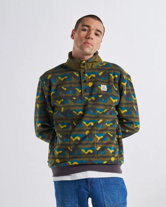 Passenger Clothing Take It Easy Polar Fleece - Views Dark Olive