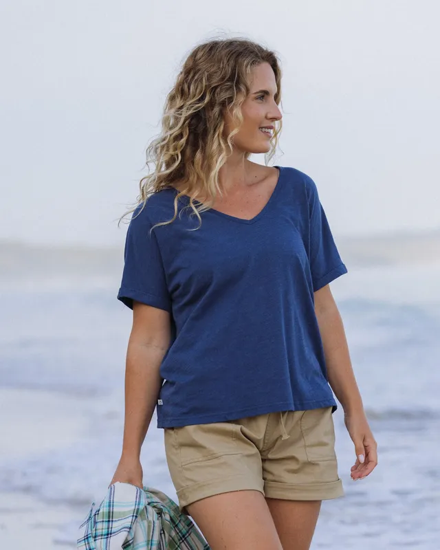 Passenger Clothing Rivergate T-Shirt - Dark Denim