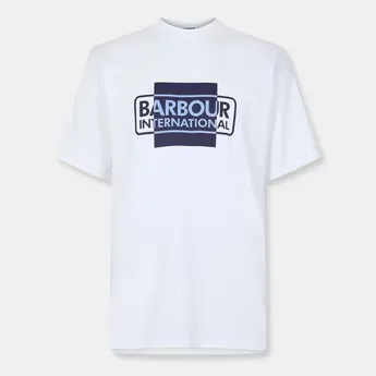 Barbour International short-sleeved cotton divide t-shirt