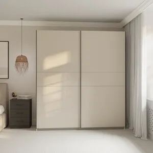 Andora Large Sliding Wardrobe - Cashmere