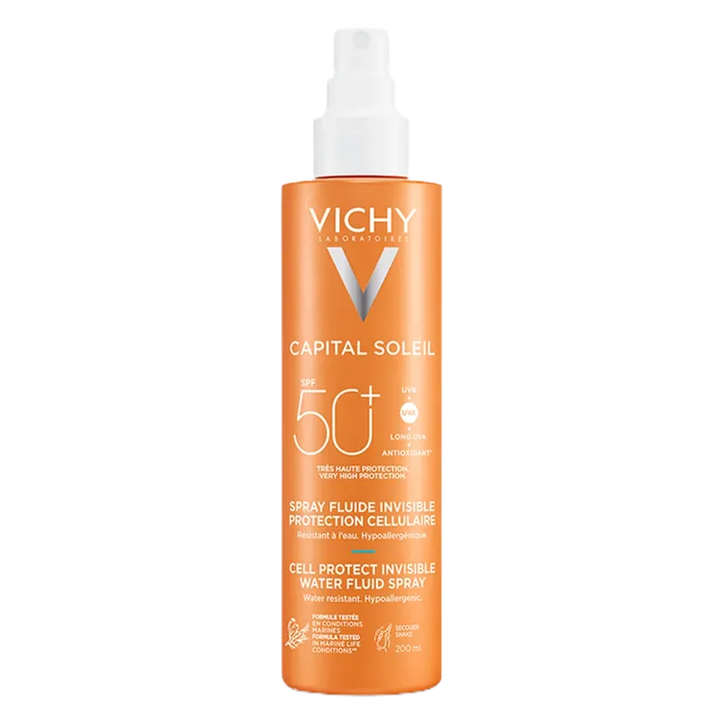 Vichy Capital Soleil Cell Protect Invisible High UVA + UVB Sun Protection Spray SPF50