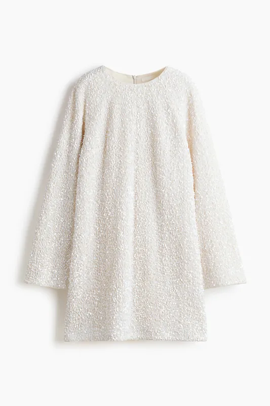 Sequined mini dress