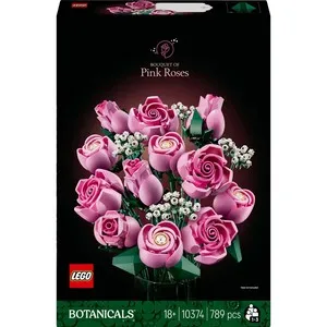 LEGO Botanicals Bouquet Of Pink Roses Construction Set 10374