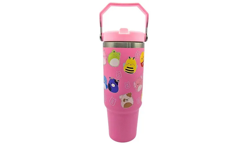 Hox Squishmallows Bradley Pink Travel Mug - 880ml