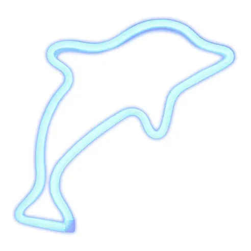 Litely Dolphin LED Blue Neon Light