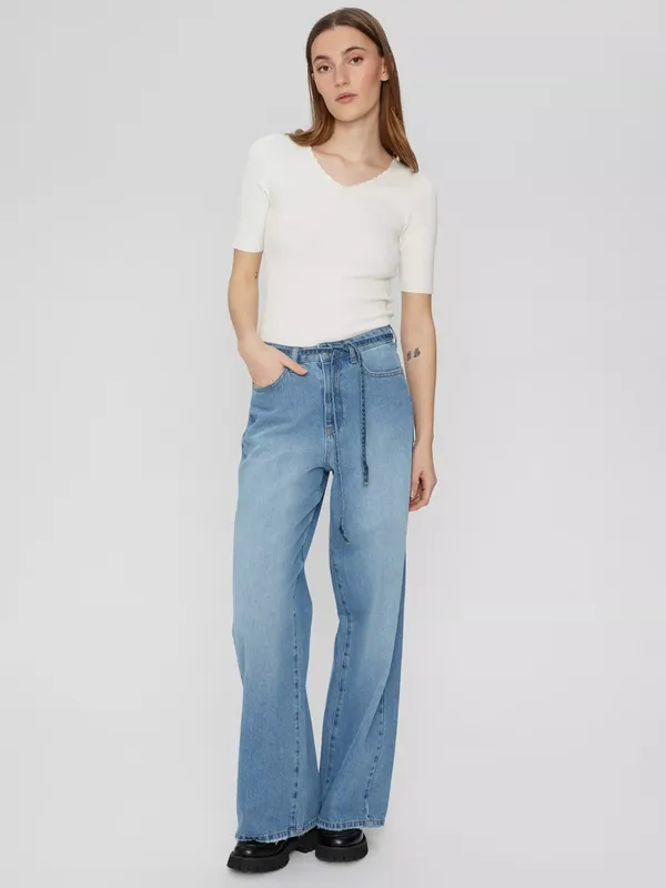 Numph Brooklyn Wide Leg Jeans
