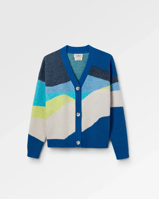 Passenger Clothing Scenic Knitted Cardigan - Scenic Azure Blue