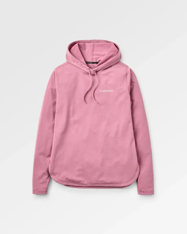 Passenger Clothing Roamscreen UPF50 Drirelease® Women's Hoodie - Pink Haze