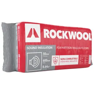 Rockwool Sound Insulation Slab - 50 x 600 x 1200mm