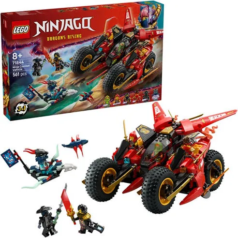 LEGO® NINJAGO® Ninja Combat Vehicle 3-in-1 Toy Building Set 71844