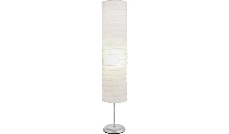 Argos Home Tube Paper Floor Lamp - White
