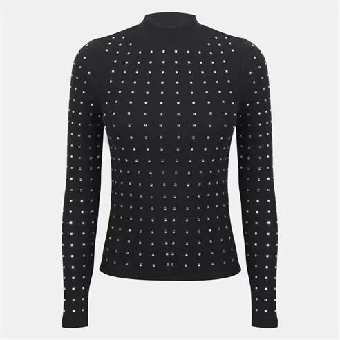Biba Ribbed Long Sleeve Top