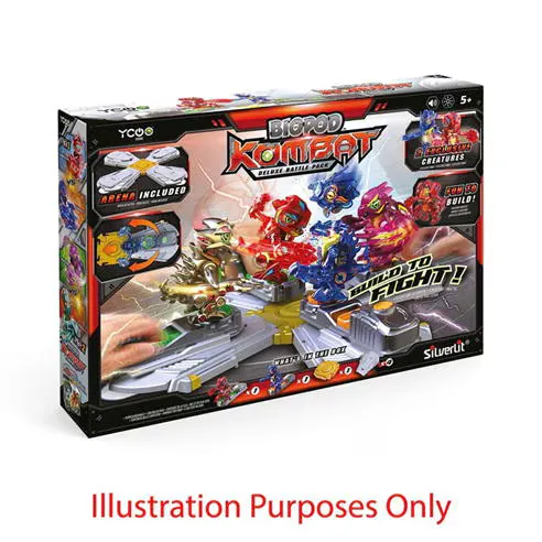 SILVERLIT Kids' Biopod Kombat Deluxe Battle Pack Action Figures