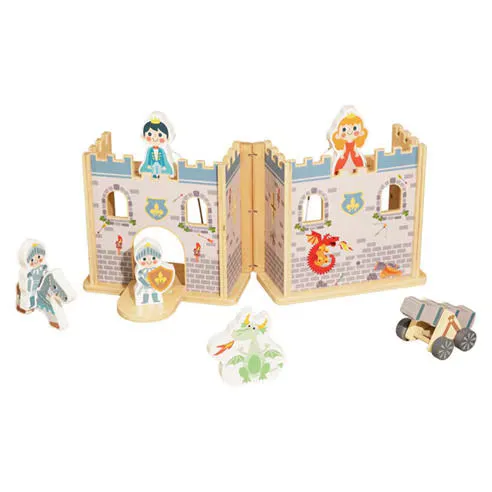 Tooky Toy Wooden Carry Along Castle