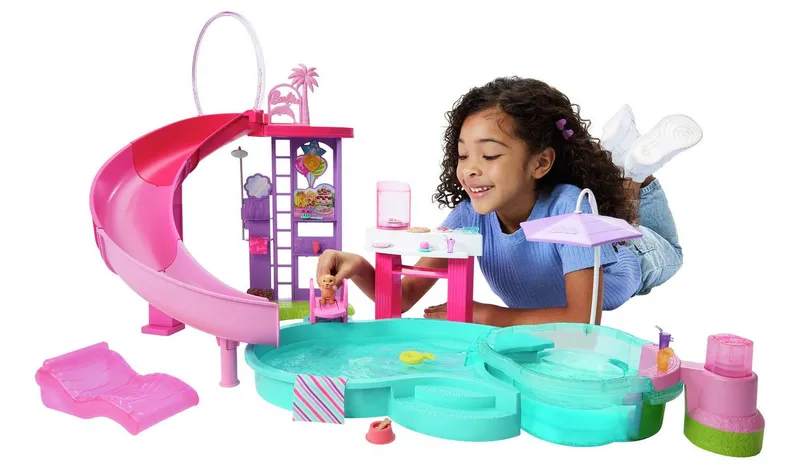 Barbie Dream Pool Playset with 6 Play Areas