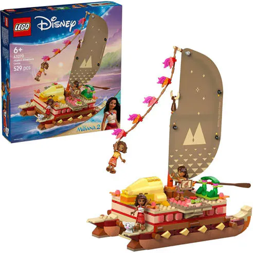 LEGO Disney Moana 2 Moana’s Adventure Canoe 43270