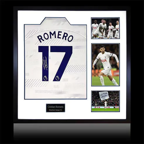 The Fan Cave Cristian Romero Signed Tottenham Hotspur Shirt
