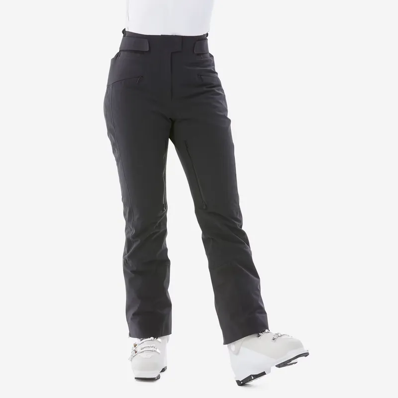 WEDZE Warm and highly breathable ski trousers, 900 - Black