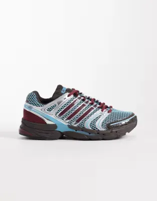 Adistar Control 5 trainers in burgundy and silver