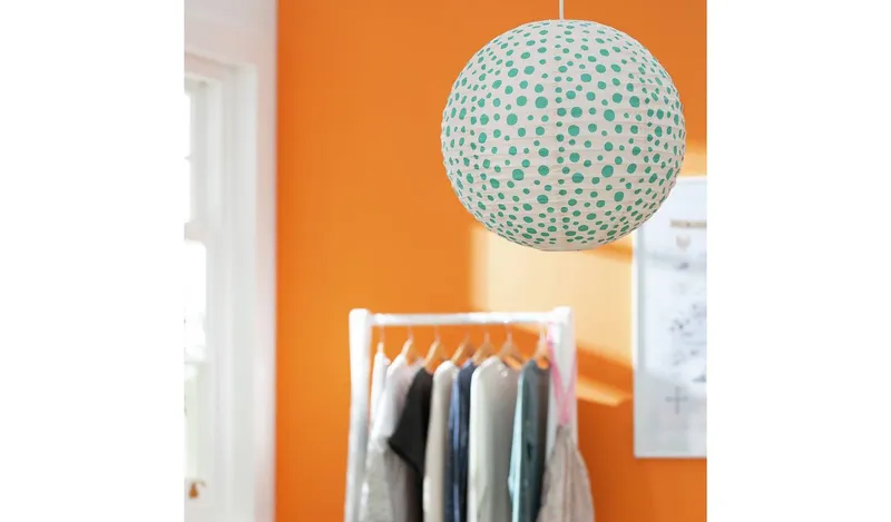Habitat Kids Teal Paper Easy Fit Lampshade - 45cm