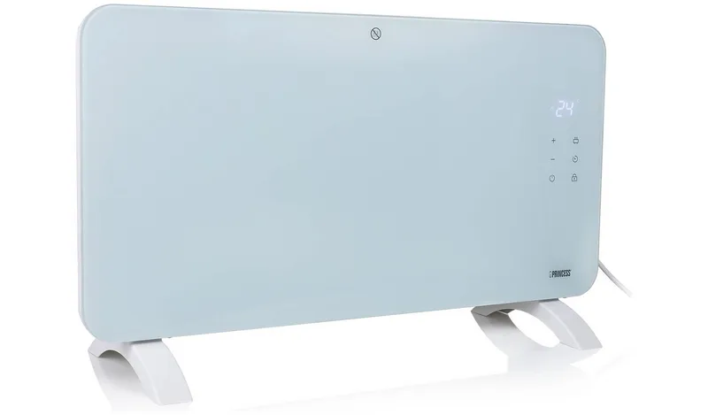 Princess 1.5kW Smart Glass Panel Heater - White