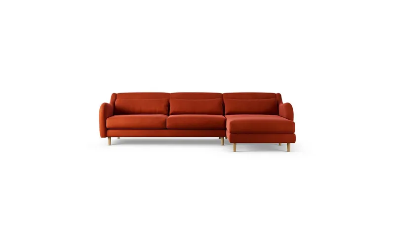 Habitat Turnmill Right Hand Corner Sofa - Burnt Orange