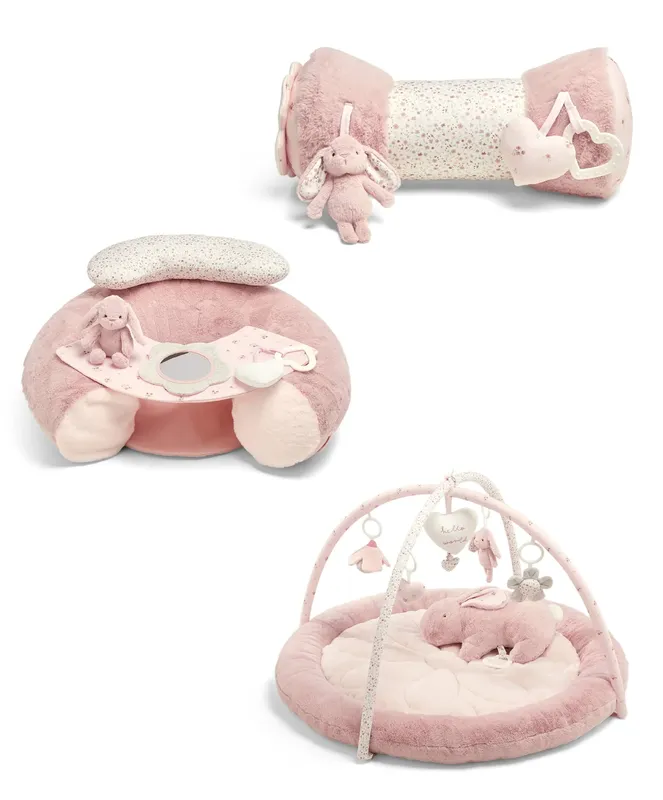 Mamas & Papas Playmat Bundle (3 pieces) - Welcome to the World Bunny/Pink