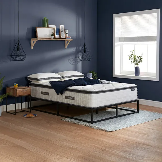 SleepSoul Bliss 800 Pocket Memory Pillow Top Mattress - White / Single