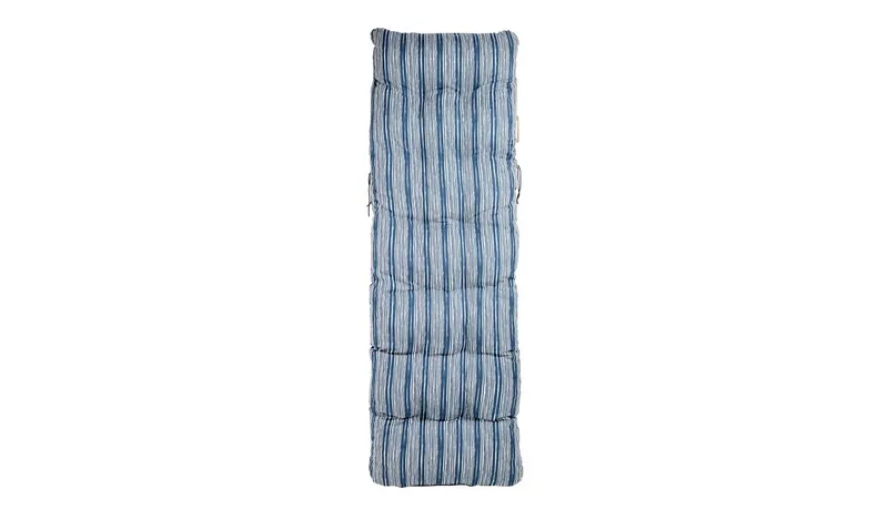 Argos Home Coastal Stripe Garden Relaxer Chair Cushion-Blue