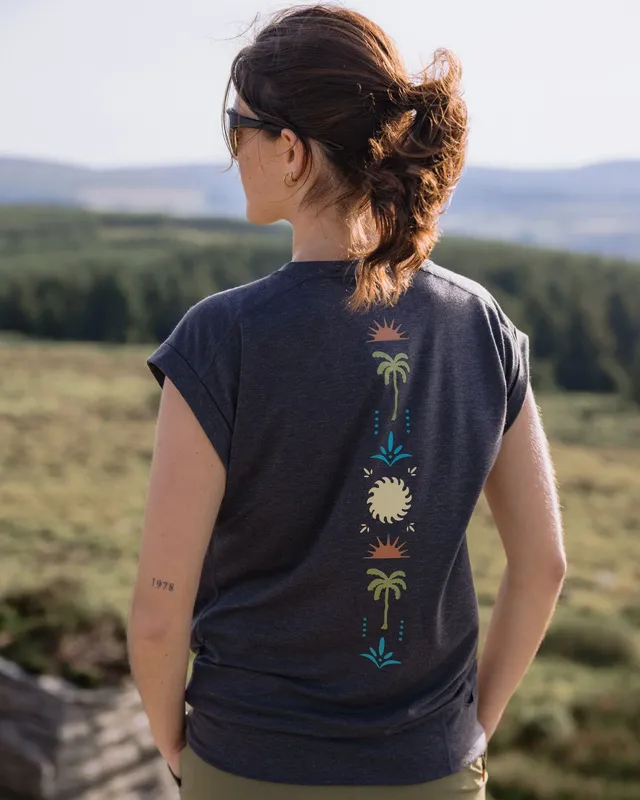 Passenger Clothing Women's Solscape Active T-Shirt - Faded Black Marl