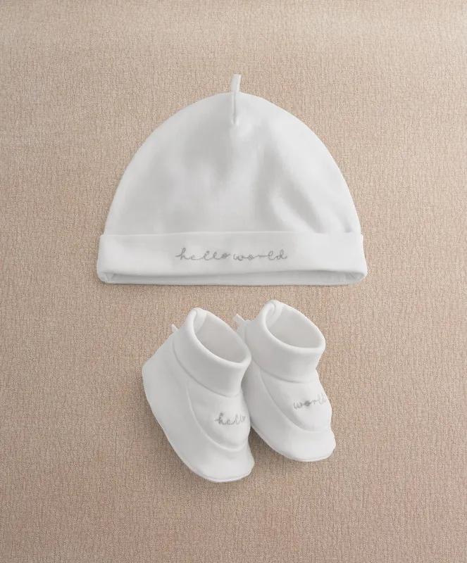 Mamas & Papas Hello World Hat & Booties