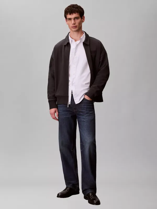 Calvin Klein Cotton Blend Waffle-Lined Premium Sweatshirt