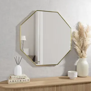 Gold Octagonal Mirror - Gold