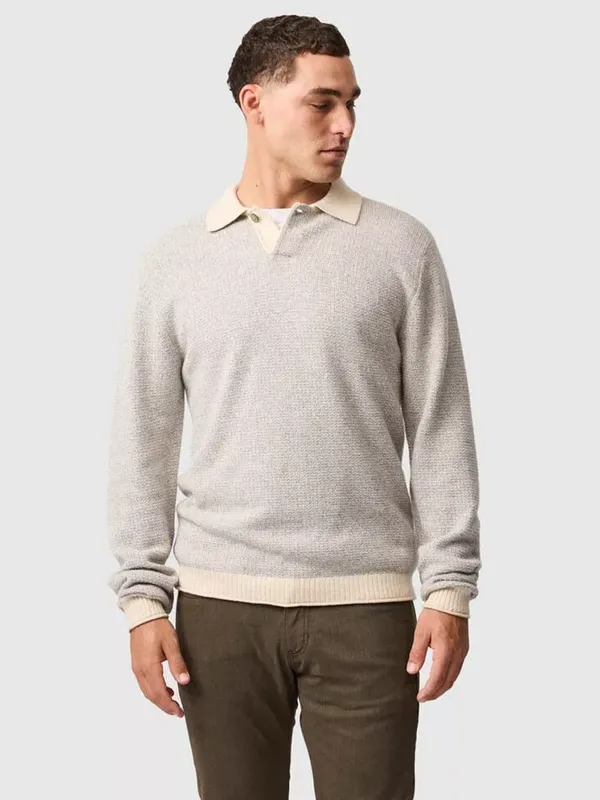 Rodd & Gunn Marlin Cotton Wool Polo Collar Jumper