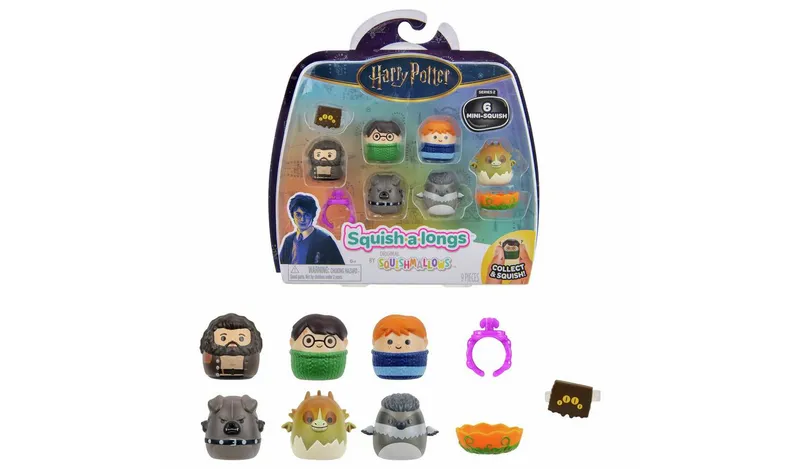 Squish-a-longs Harry Potter Collectibles - Pack of 6 