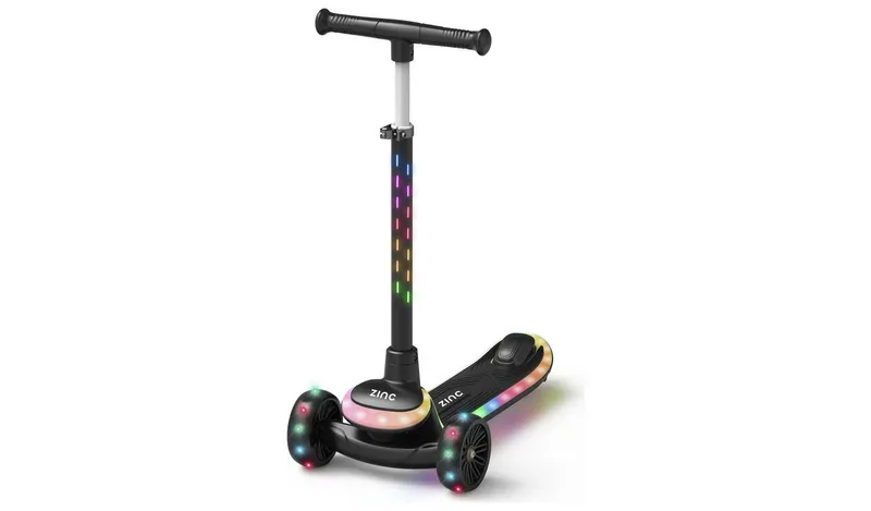 Zinc Sunshine Light Up 3 Wheel Scooter - Black