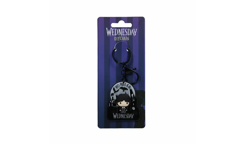 Wednesday 3D Character Keychain 