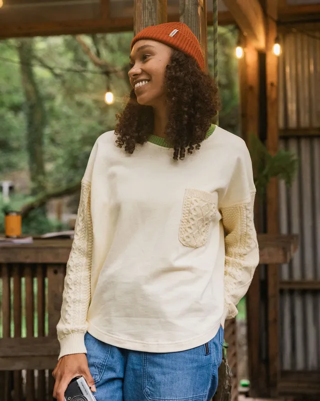 Passenger Clothing Aerial LS Knit Top - Oatmeal