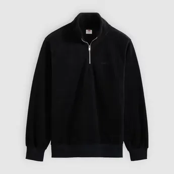 Levis Men's Original Housemark 1/4-Zip Cotton Fleece Top