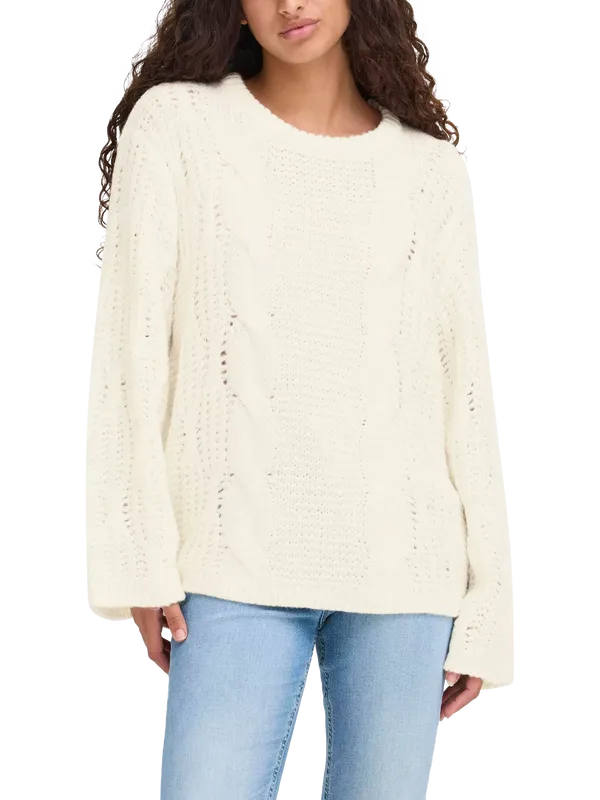ICHI Anela Long Sleeve Knit Jumper