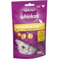 Whiskas Groom & Care Adult Cat Treats with Chicken