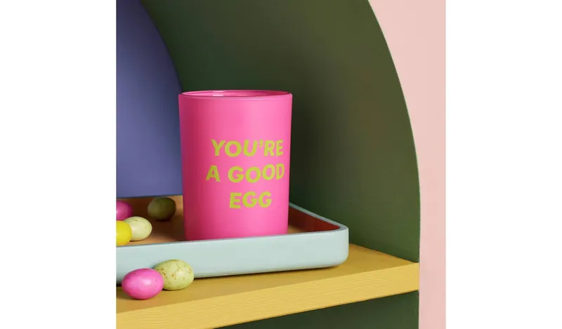Argos Home Youre a Good Egg Candle