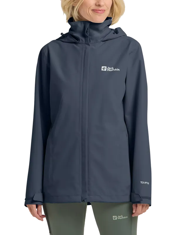Jack Wolfskin Women's Trailtime 2L Jacket, Midnight Sky