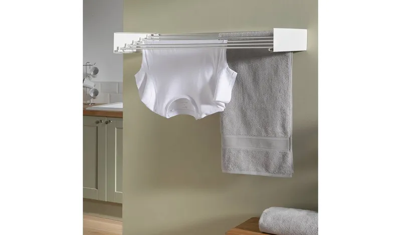 Argos Home 3.5m Wall Mounted Indoor Clothes Airer - White