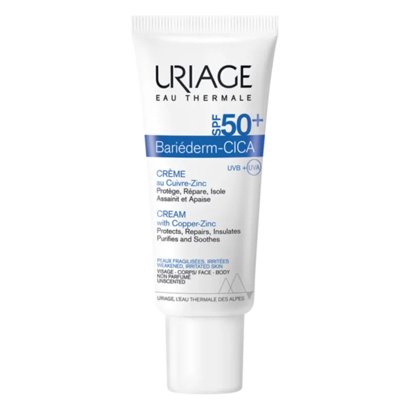 Uriage Bariederm-Cica Cream with Copper Zinc SPF50+